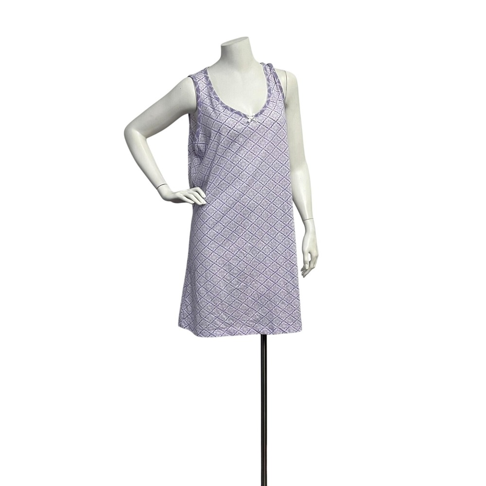 Jones New York Women's Shift Sleepwear Night Dress Purple Size L Lounge Comfy